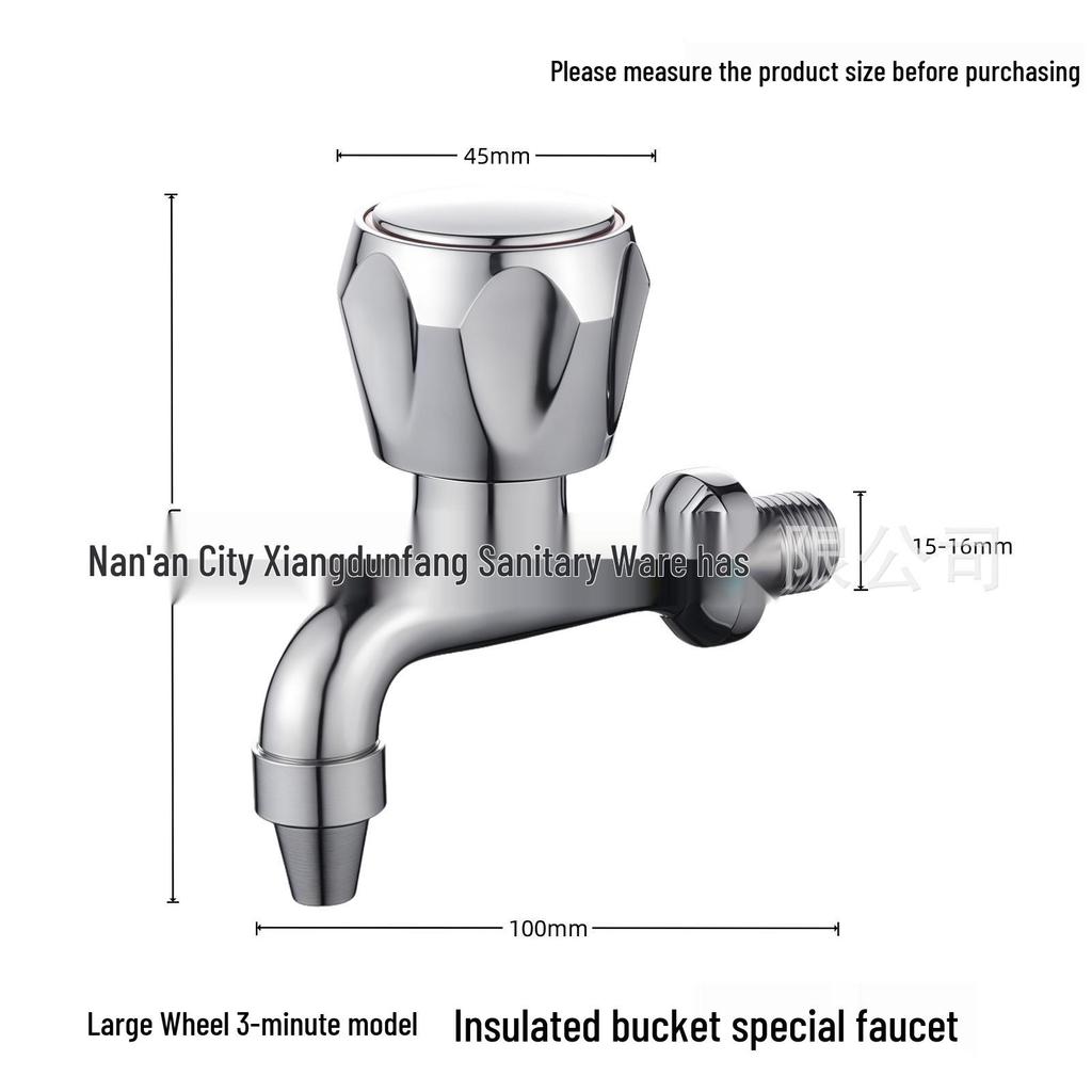 High-Temperature Electric Water Heater Faucet for Insulated Soy Milk/Milk Tea Bucket (3/8", 1/2", 3/4" Copper)