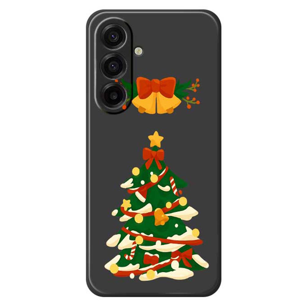 For Samsung Galaxy A17 5G Case Christmas Tree Bow Pattern Printing Straight Edge TPU Phone Back Cover