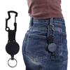 Recoil Belt Carabiner Pull Retractable Opener Keychain Badge Holder Clip Key Ring Clips Badge Reel