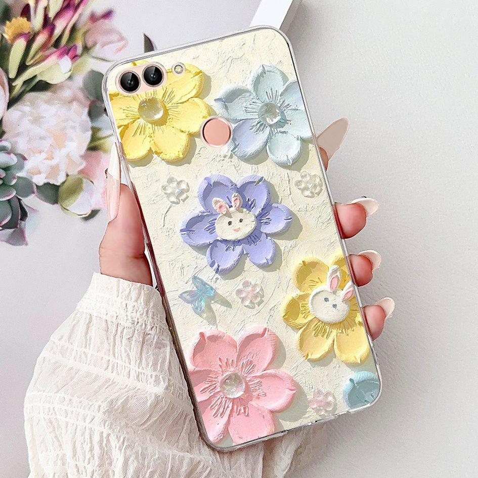 For Huawei P Smart 2018 Case Popular Butterfly Soft Silicone TPU Phone Back Cover For Huawei PSmart FIG-LX1 FIG-LX2 FIG-LX3 Case