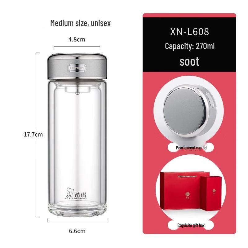 

Xeno Double-Wall Borosilicate Glass Tea Tumbler