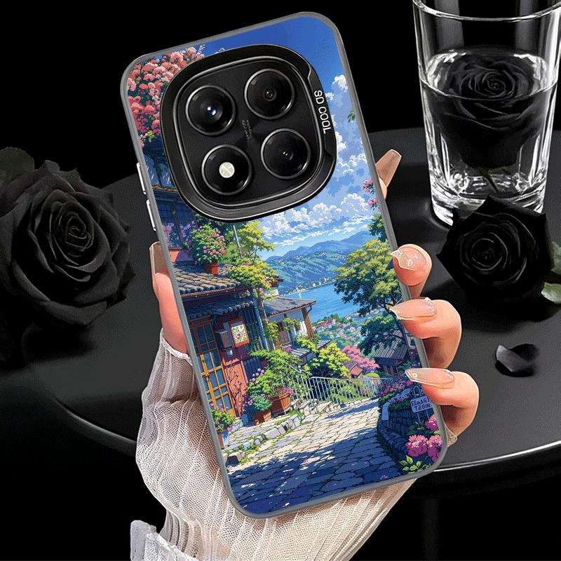 Anime Aesthetic Scenery Soft Phone Case for Samsung Galaxy S24 S25 FE S26 Edge S23 Ultra S22 Plus S21 + Shockproof Cover Back Sh