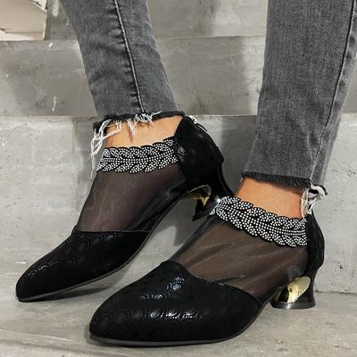 Women's Ethnic Style Shallow Mouth Embroidered Shoes Comfortable Slip-resistant Stylish Lightweight Breathable PVC Soft-soled Overshoes