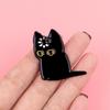 "Loading" Loading Black Cat Enamel Pin Lapel Pins Multifunctional Cat Brooch Metal Creativity Backpack Badge
