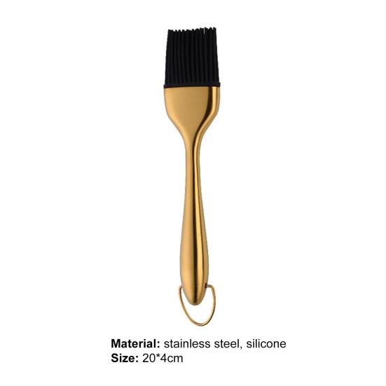 Grillpinsel, hitzebeständig, tragbar, sicheres Backwerkzeug, Silikon, Grillpinsel, Kochpinsel, Gebäckölpinsel für zu Hause