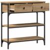 Console Table Artisan Oak 72.5 x 25 x 75 cm Engineered Wood