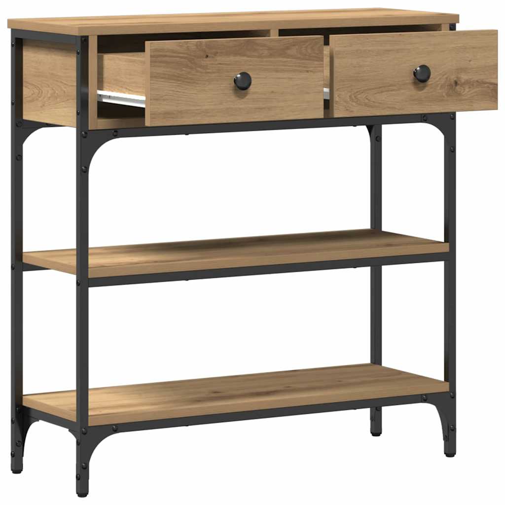 Console Table Artisan Oak 72.5 x 25 x 75 cm Engineered Wood