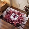 Aston Villa Voetbal Print Kristal Fluweel Tapijt, Comfortabel Waterabsorberend Antislip Binnen Vloerkleed
