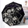 Nightmare Before Christmas Themed Automatic Opening and Closing Umbrella, Brightly Colored 8-rib Portable Umbrella, Suitable for Men and Women, A Perf