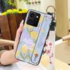 Lanyard Flower Phone Case For Nokia HMD Skyline Kickstand Back Cover Ring Fashion Design Wrist Strap Waterproof Silicone