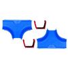 Aquaplay - Set of 2 Curved T-channels for Children's Water Play Circuit