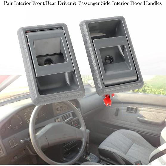 Interior Front Rear Door Handle Driver & Passenger Side Fit For 1995 1996 1997 1998 1999 2000 Toyota Tacoma 1988-1992 Corolla 1989-1995 4Runner
