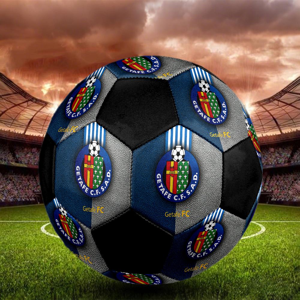 SIZE 5 Getafe CF Soccer Ball Colorful All Ages Machine Stitched PVC Competition Ready Durable High-Bounce