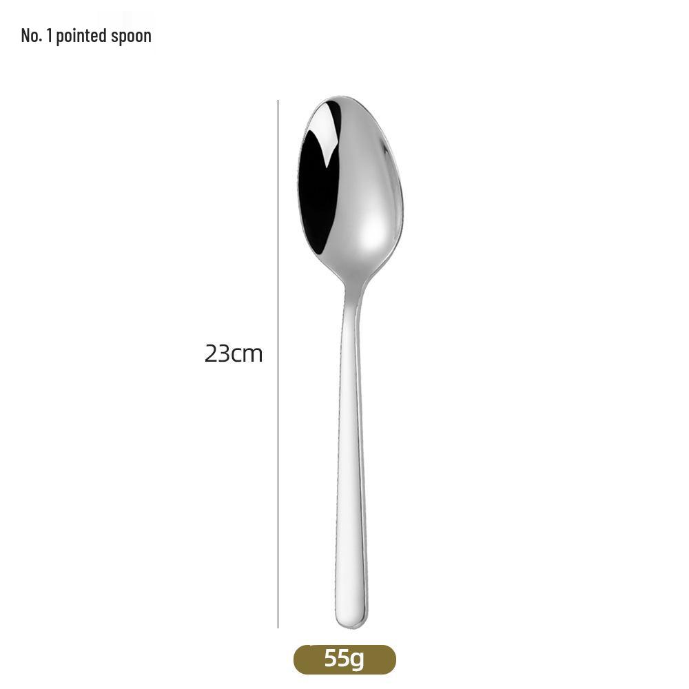 2025 Stainless Steel Western Cutlery Set: Thick 304 Stainless Steel Steak Knife, Fork & Spoon