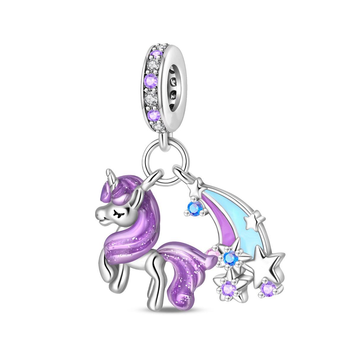 Unicorn Princess Clown Ferris Wheel Beads for DIY Bracelet Jewelry Making