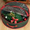 1PC Transparent Waterproof Christmas Wreath Storage Bag, Christmas Tree Decoration, Large Capacity Round Handbag