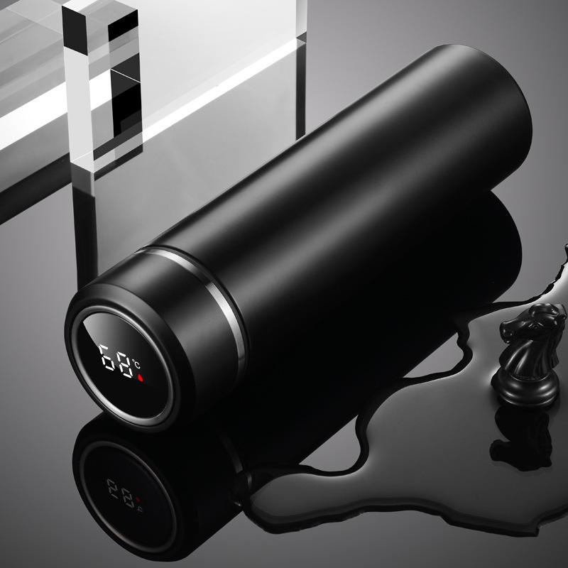 316 stainless steel thermos cup, high-end gift water cup, car business office cup, intelligent temperature measurement cup