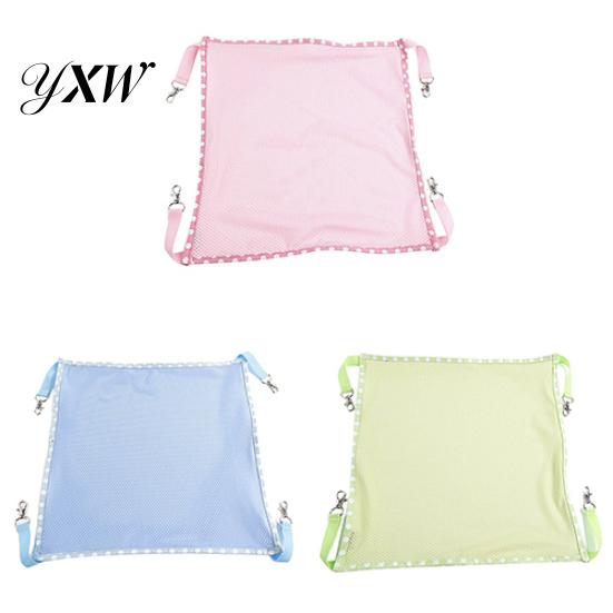 Summer Breathable Mesh Cloth Hammock Cage Clasp Hanging Bed for Pet Cat Animal