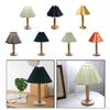 Modern Bedside Nightstand Lamps 14.17inch with PP folding washable Shades for Bedroom Guestroom