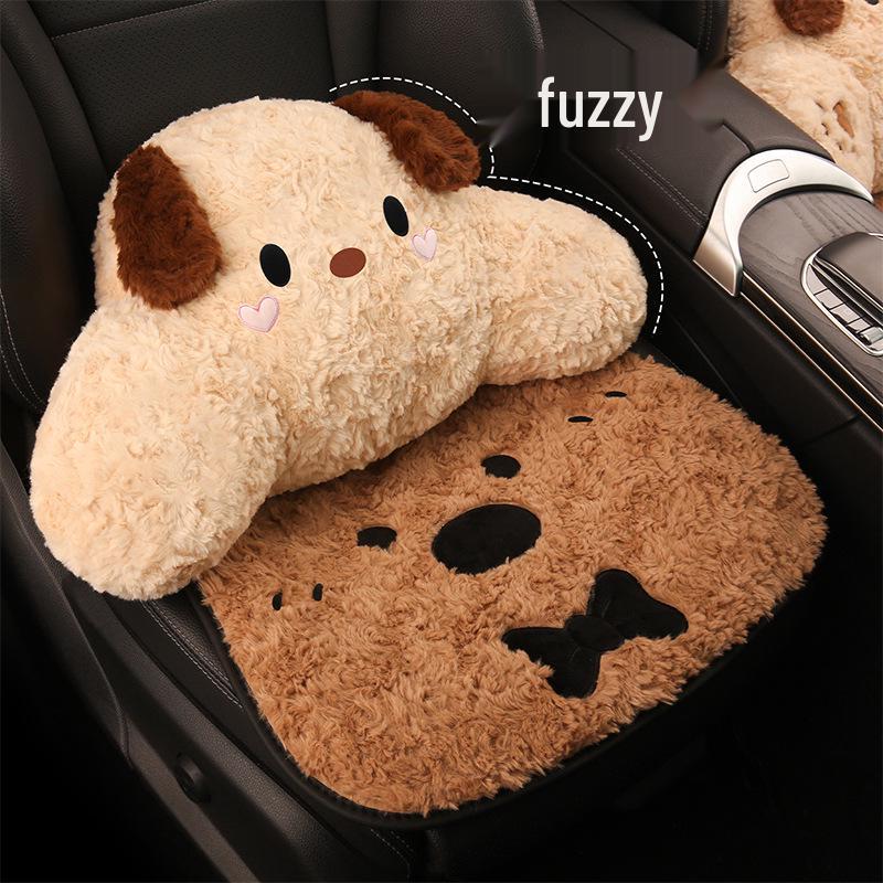 Cartoon Winter Plush Heated Seat Cushion with USB for Car or Office