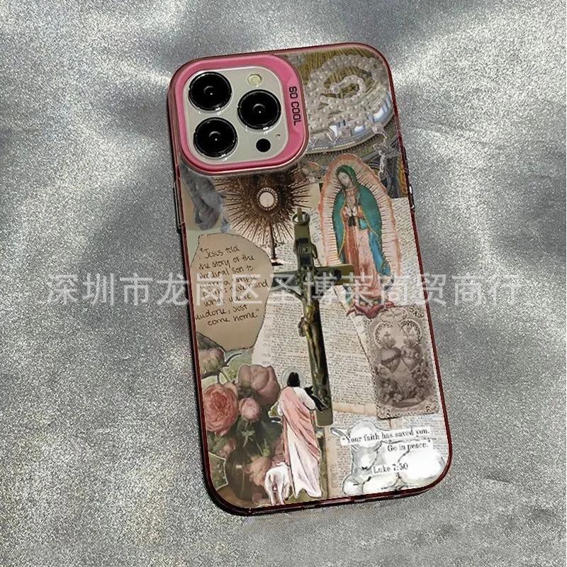 Popular application Apple 15 colored silver iPhone14Pro creative 11promax matte 16 protective case 17