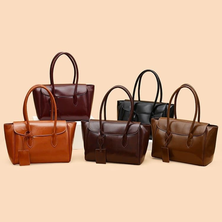 Simple tote bag women's versatile shoulder handbag