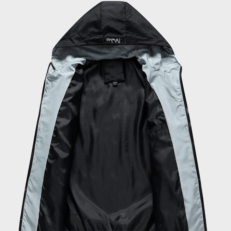 Autumn Men's Jacket Korean Casual Trend Youth Jacket Hooded Printed Jacket