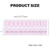 Solid Color Gel Nails Stickers Semi Cured Gel Nail Strips Gel Wraps Nails Art Decoration Manicures Stickers for Nails