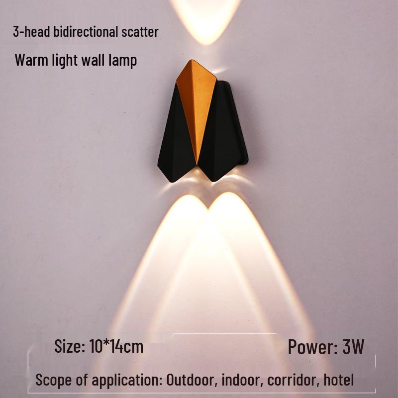 Airplane Series Outdoor Minimalist Wall Light for Villa, Courtyard, Balcony, Corridor, Aisle, or Stairway