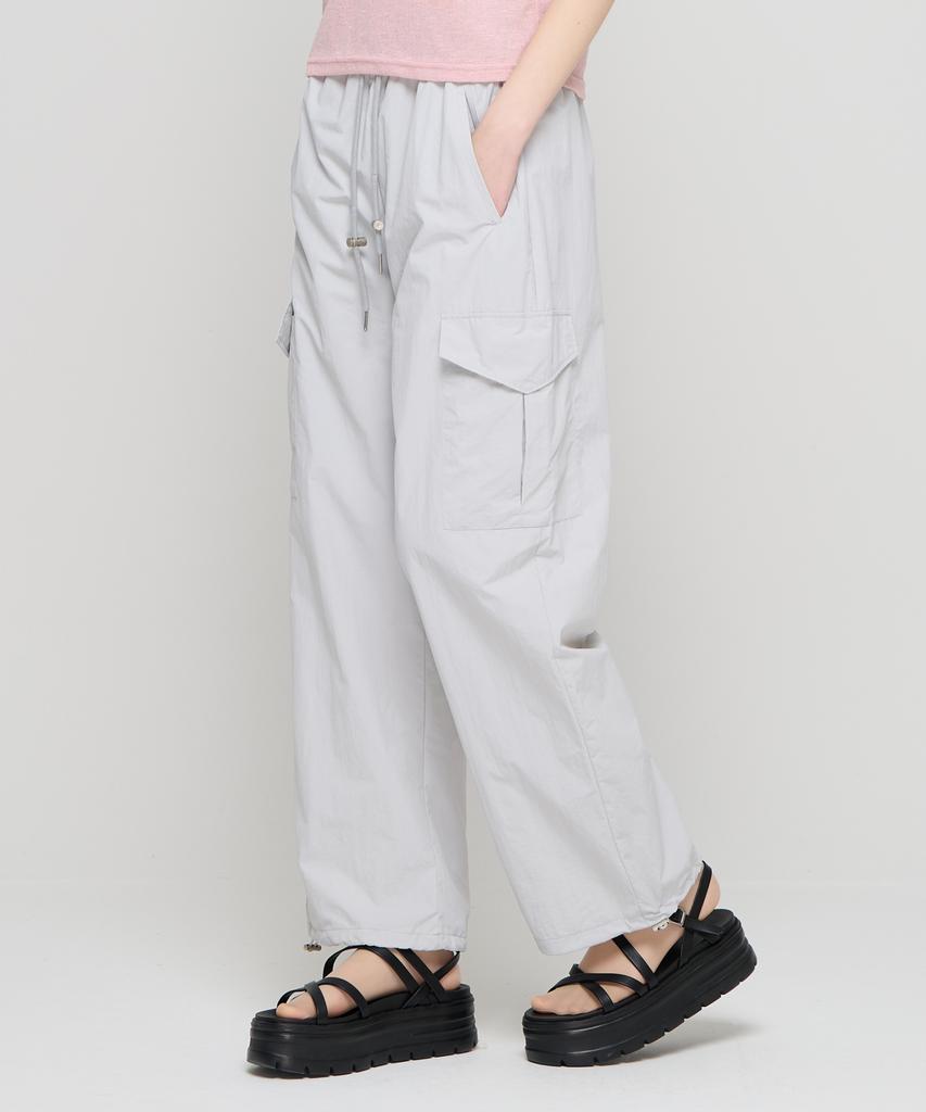 CARGOBROS FOR WOMAN Parachute Cargo String Pants (Grey)