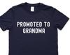 Promoted to Grandma T-Shirt: New Grandmother Gift