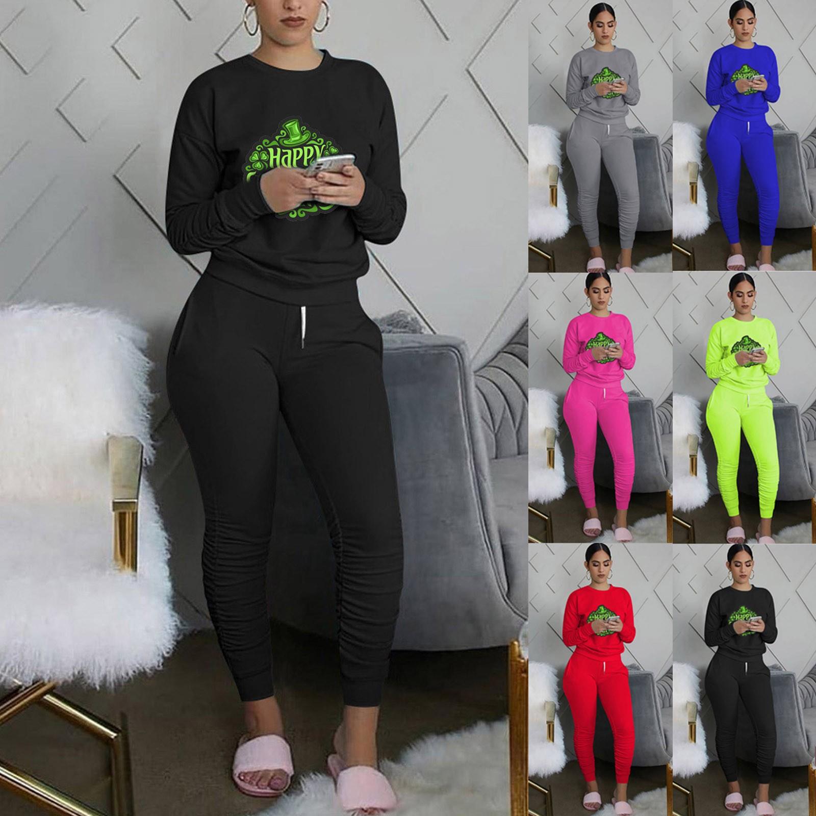 

Женский комплект из двух предметов для бега, спортивный костюм, пуловер с длинными рукавами, топ, толстовки, длинные брюки, спортивный костюм