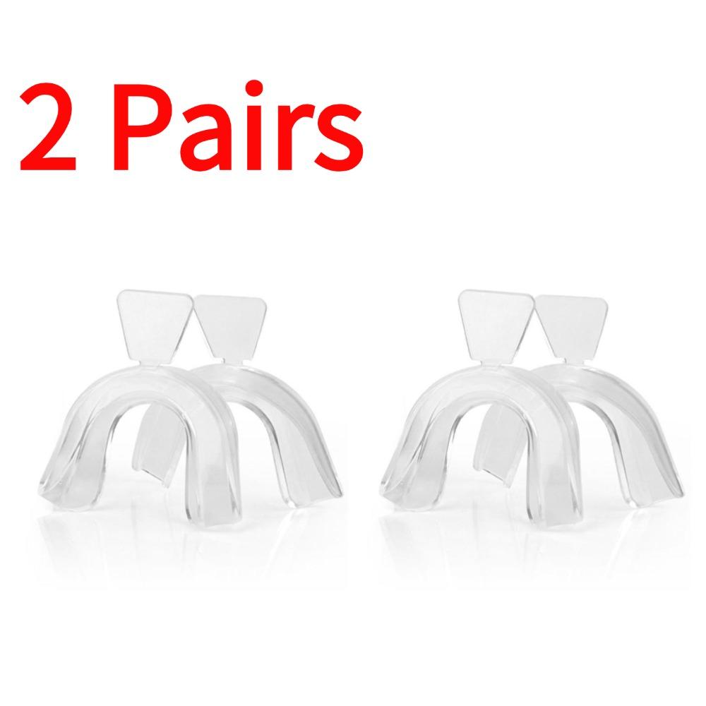 2/4Pairs Soft Tooth Orthodontic Braces Set Teeth Mouth Guard Protector Whitening Trays Anti-snoring Teeth Boxing Protection 3