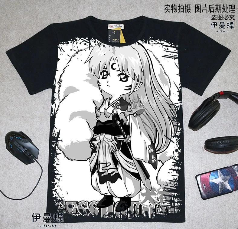 

Cosplay InuYasha Anime Manga T-Shirt Costumes Black Polyester New S