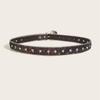 Punk PU Waist Belt Fashionable Heavy Duty Hip Hop Belt Waistband Glinting Belt with Encrusted Glitter