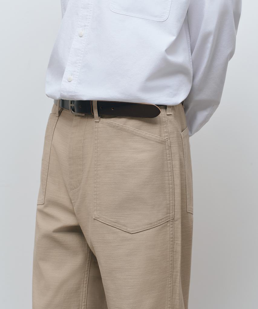 MUSINSA STANDARD Back Satin Baker Pants [Beige]