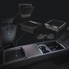 CARENTR Tesla New Model Y Juniper & Model 3 Center Console Organizer (Dual-Tier Storage, Smooth Slide) – Compatible with Model 3 (2024-2025) / New Mod
