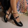 Fashion Elegant Woman Heeled Shoes 2025 Buckle Strap Women's High Heels Fashion Plus Size Office and Career New Hot Sale Pumps Women