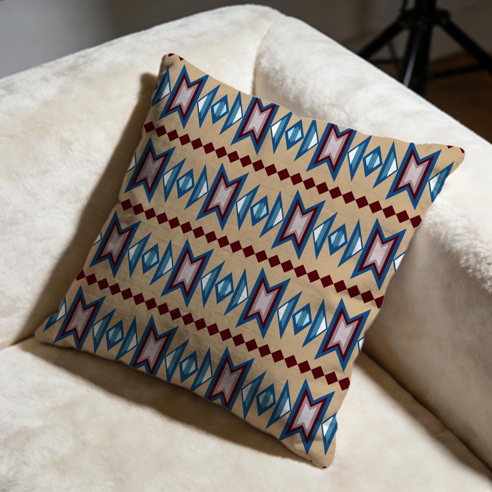 Native Fabric Pattern Cushion Cover Soft Decorative Pillow Case Suitable for Bedroom Sofa Car Travel Use