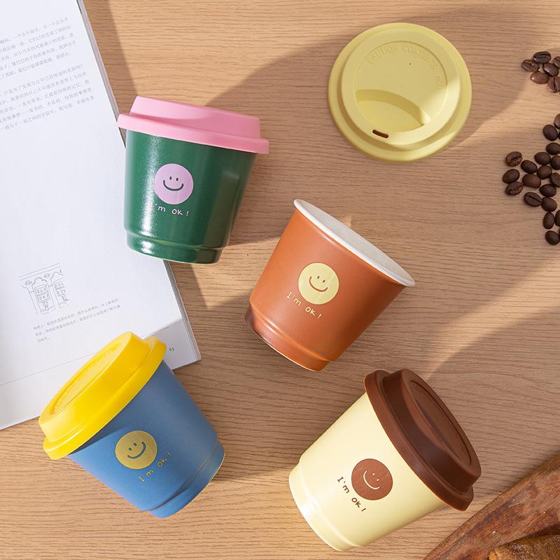 Cupa de Hârtie Formă Cană de Cafea Ceramică cu Valoare Mare Cană și Cană de Latte deosebit de frumoasă