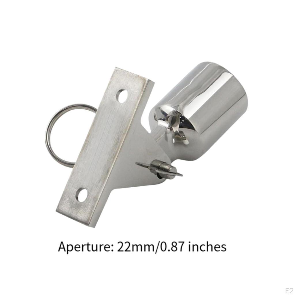 Deck Hinges Slide Cap Accessory Fits 22mm/25mm Tube Easily Install Replace Parts for Boat Yach