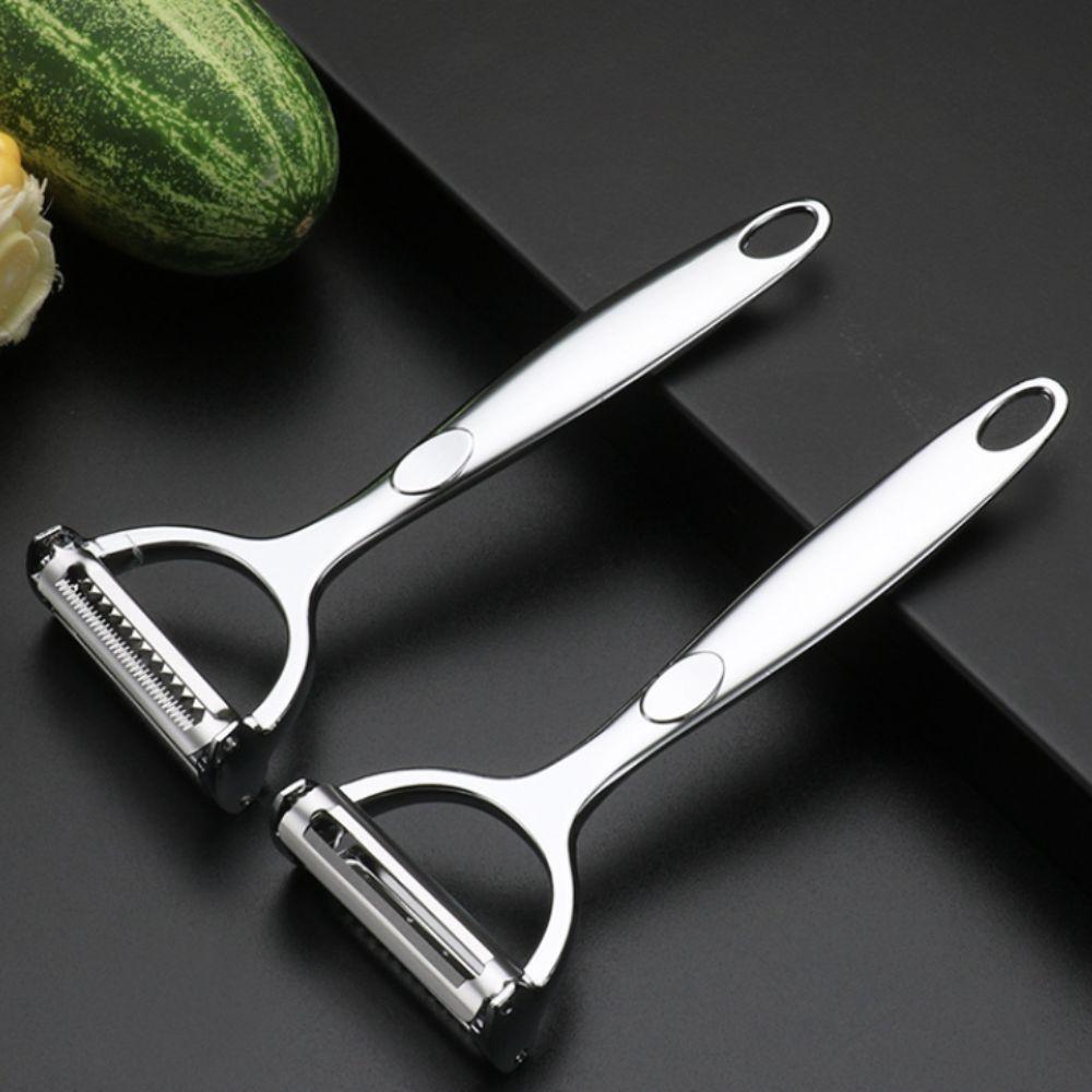 2 In 1 Vegetable and Fruit Peeler Stainless Steel Potato Peeling Artifact Kitchen Planer Tomatoes