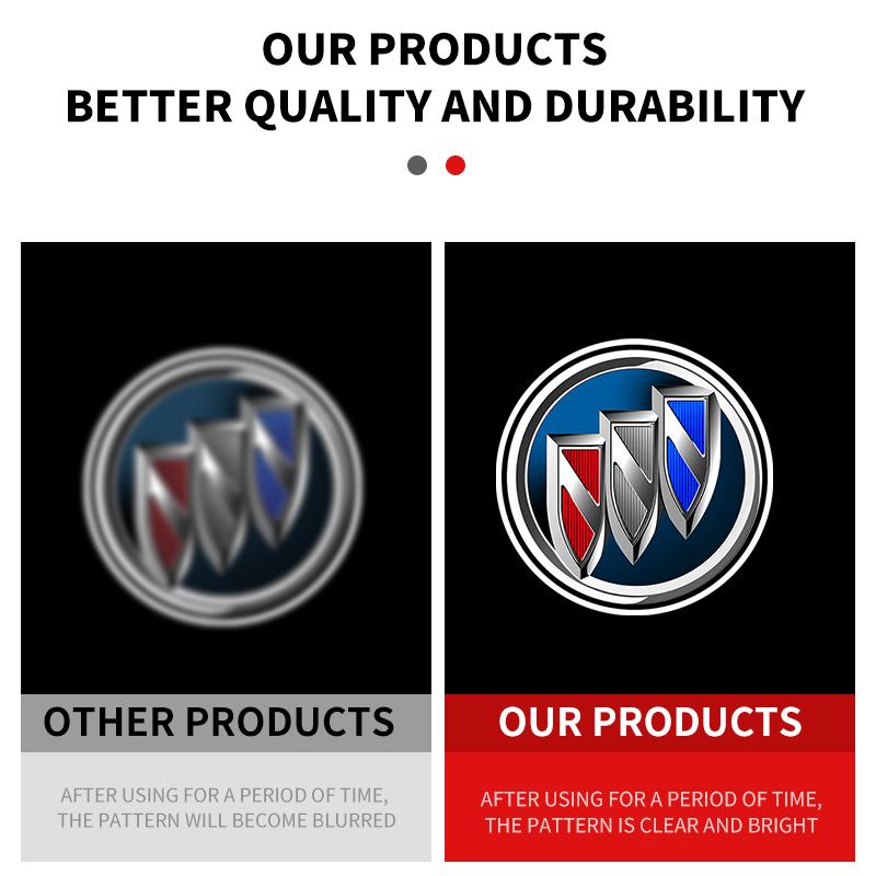 For Buick Lacrosse 2010-2020 Encore 2014-2016 Regal 2009-2014 Logo Projector Lamp Accessories Welcome Laser Ghost Shadow Light