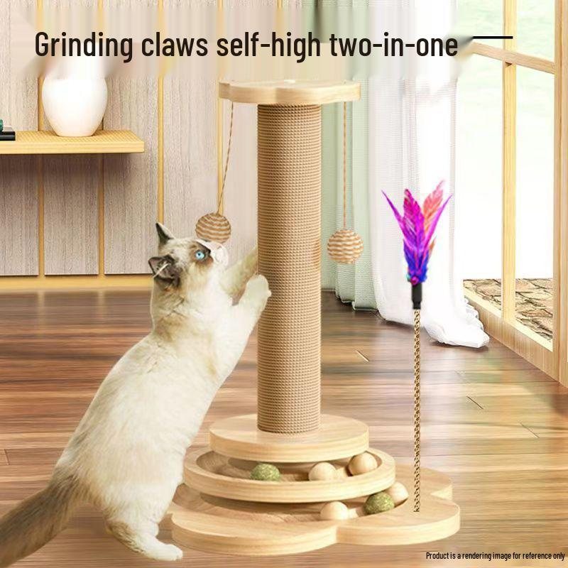 Cat Tree & Bed with Scratching Post and Sisal