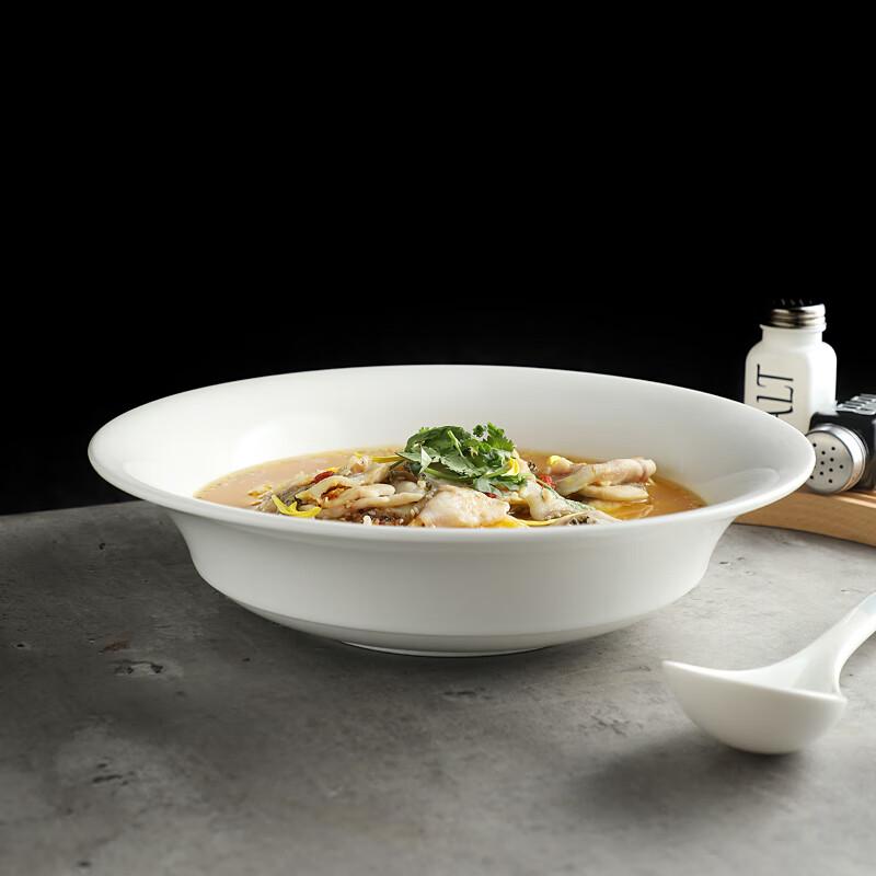 Large Round Ceramic Serving Bowl