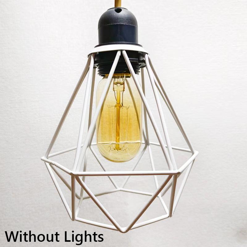 Moderne Pendelleuchtenabdeckungen Geometrische Eisen-Pendelleuchte Lampenschirm Küche Loft Café Geschäft Restaurant Hängeleuchte