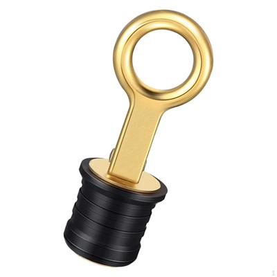 Boat Drain Plug Brass Handle Premium Rubber Replaces , Strong and Sturdy High Parts