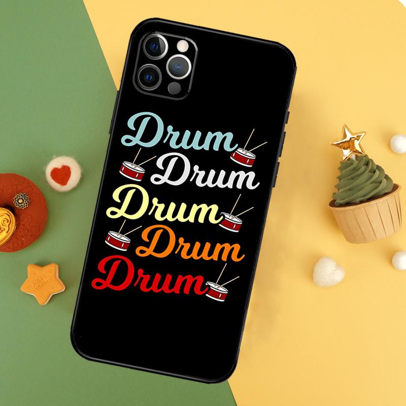 Drum Drummer Music DJ Phone Case For iPhone 17 Pro Max 17Air 16E 15 14 13 12 11 16 Pro Max Mini Shockproof Cover