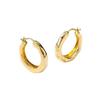 Personality Polygon Round Hoop Earrings for Women Metal Pendant Golden Silver Color Metal Circle Dangle Earrings Simple Jewelry