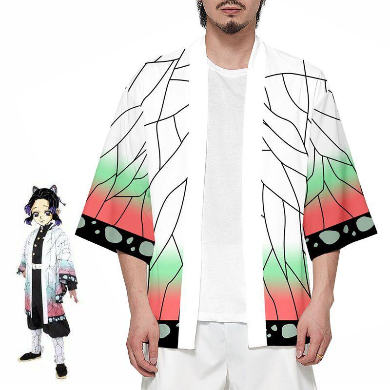 Stylish Demon Slayer Kimetsu No Yaiba Kochou Shinobu Cosplay Loose Haori Coat Tops For All Occasions